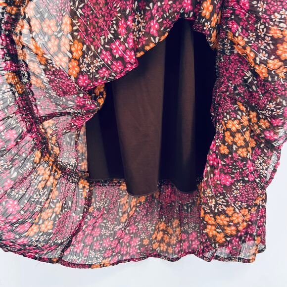 Justice Floral Peasant Hi-Low Skirt - Size 10 - Flowy - Picture 3 of 6